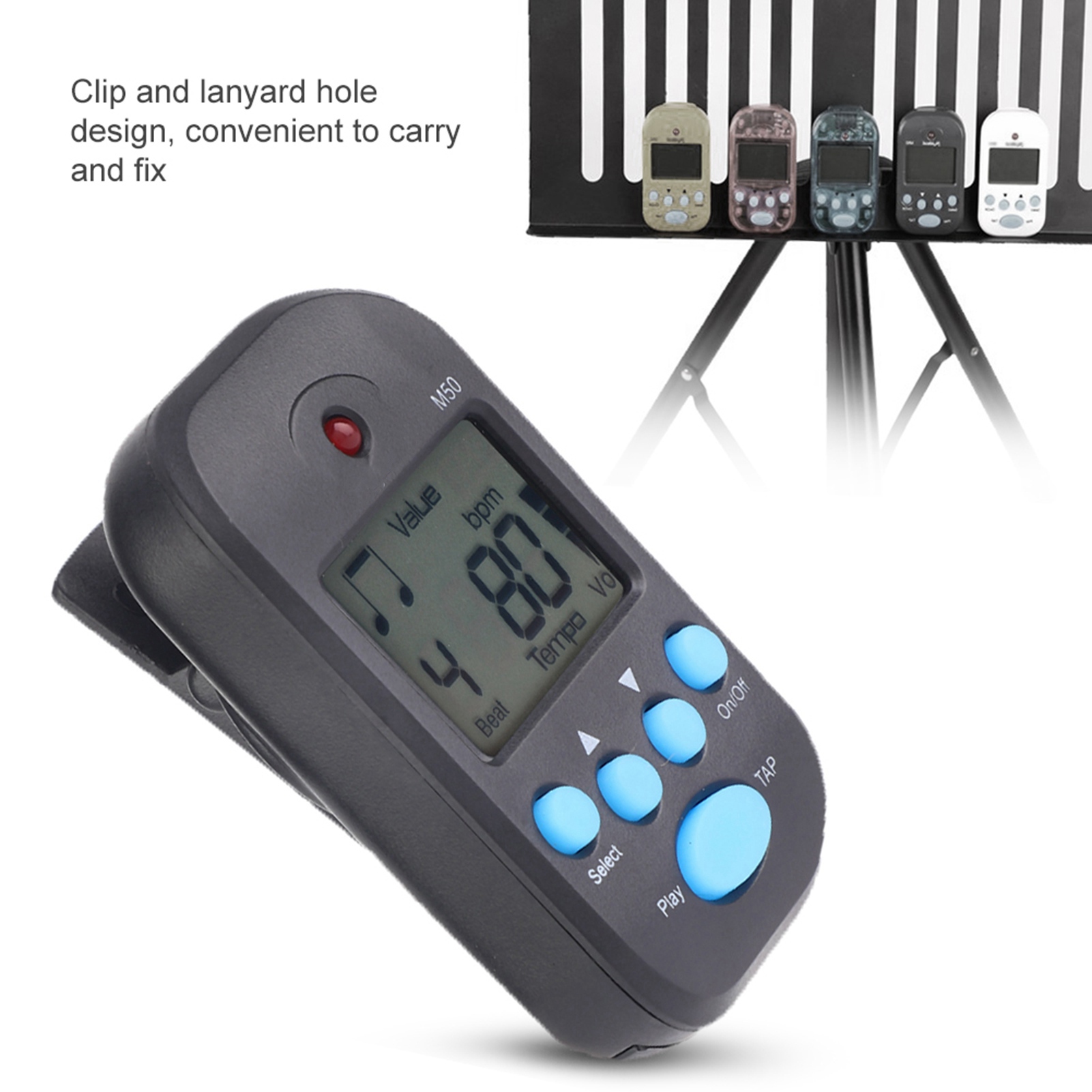 Violin Musical Instrument - Mini Metronoom Professionele Clip-On LCD Digitale