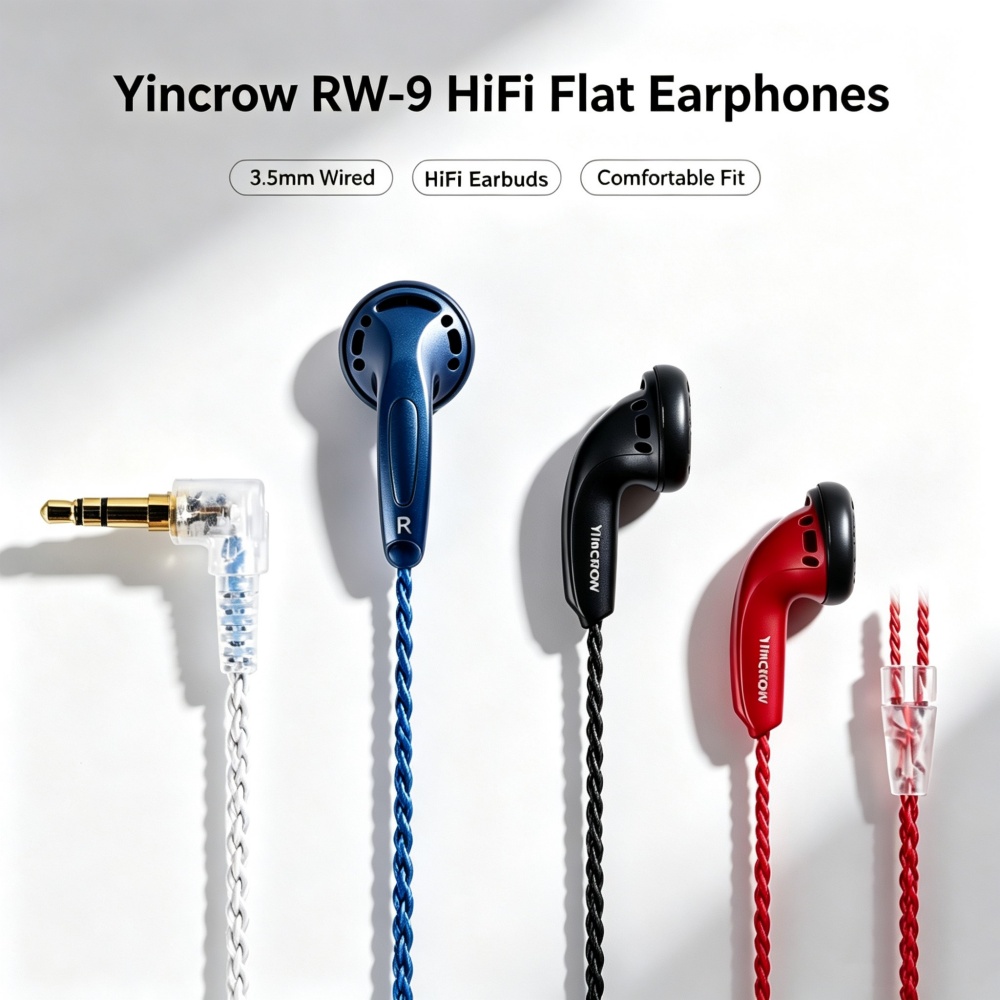 L Musical Instrument - Yincrow RW-9 HIFI Koorts Platte Kop