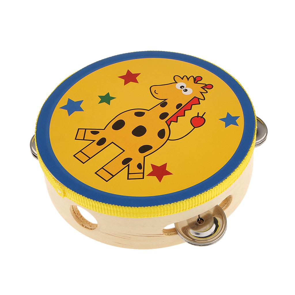 Musical Instrument Kids - Houten tamboerijn, kleine handpercussie, bulk trommel