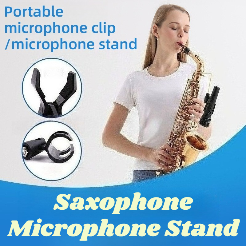 Musical Instrument Accessories - Metalen saxofoon microfoonstandaard Hoogwaardige krasbestendige stabiele