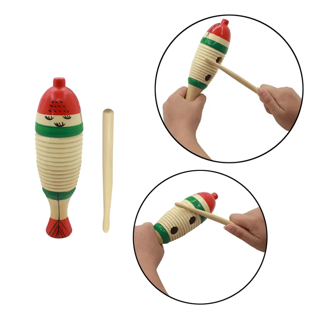 Musical Instrument For Babies - Houten vis Muzikaal Orff-percussie-instrument Educatief muziekspel