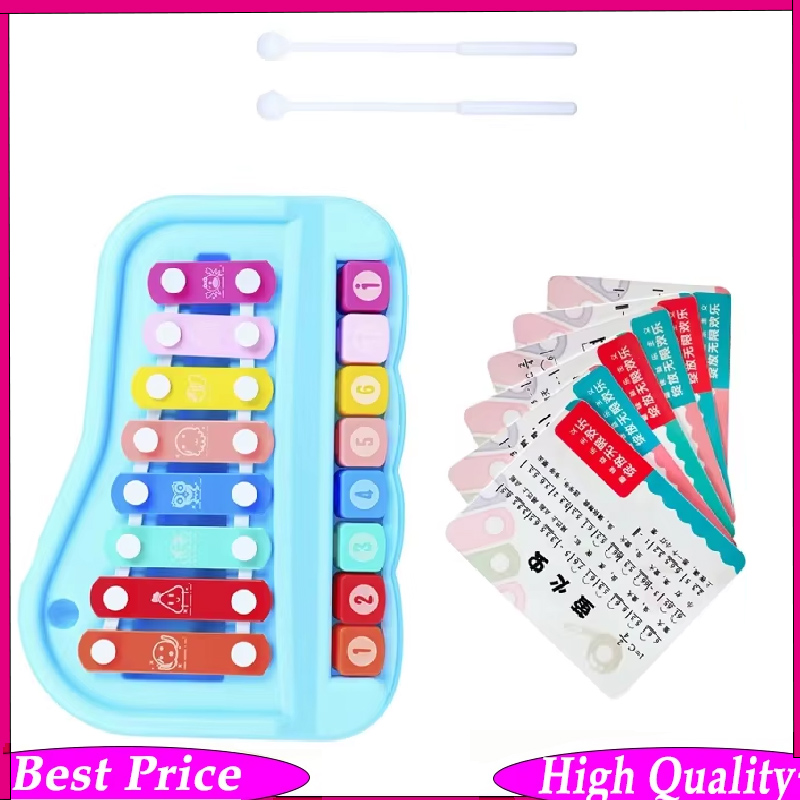 Musical Instrument Xylophone - 8-toon handpercussie-instrument - Orff-stijl muzikale xylofoon