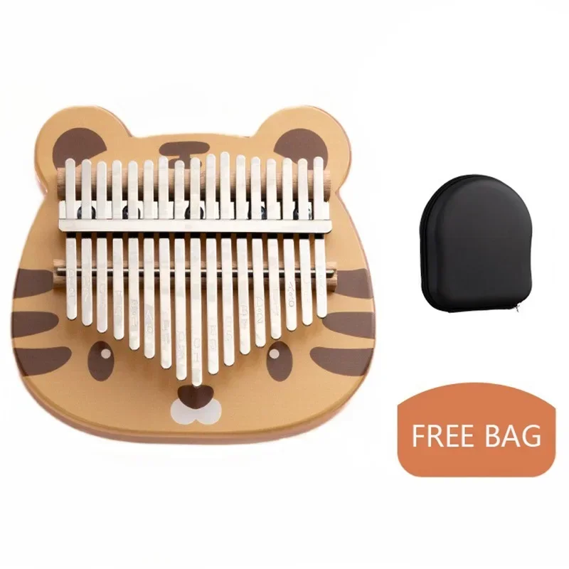 Musical Instrument Kids - Schattige dierenkalimba Mbira 17-toetsen duimpiano met