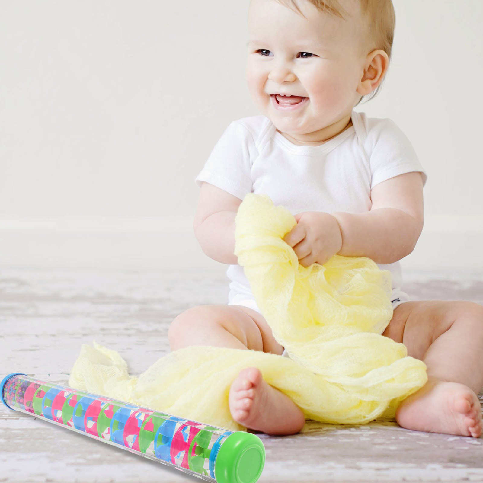 Musical Instrument For Babies - 2 stuks regenstok spiraalvormig muziekinstrument voor