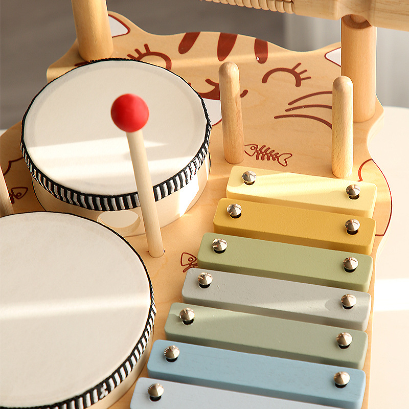 Musical Instrument Xylophone - Montessori Educatief Speelgoed Houten Xylofoon Drumstel