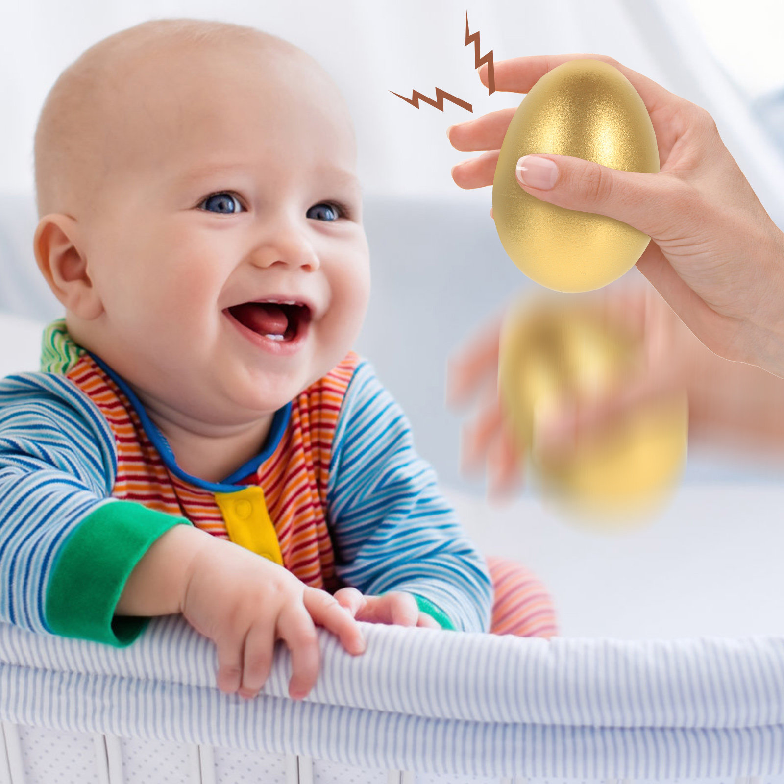 2 stuks baby zand-eieren, eier - Musical Instrument For Babies recensie en prijs