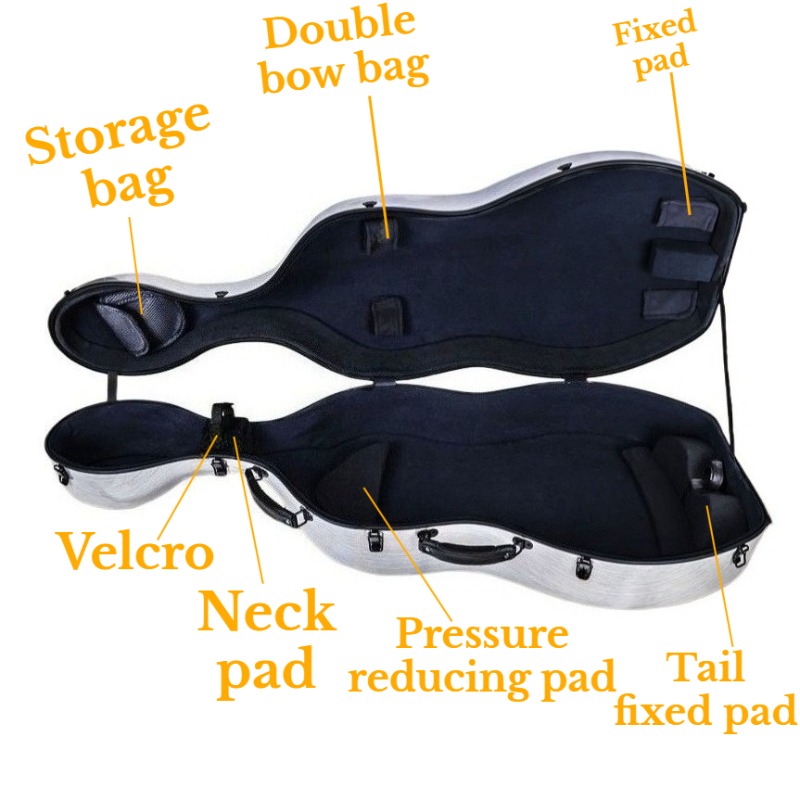 4/4 Koolstofvezel Cello Case K - Musical Instrument Accessories recensie en prijs