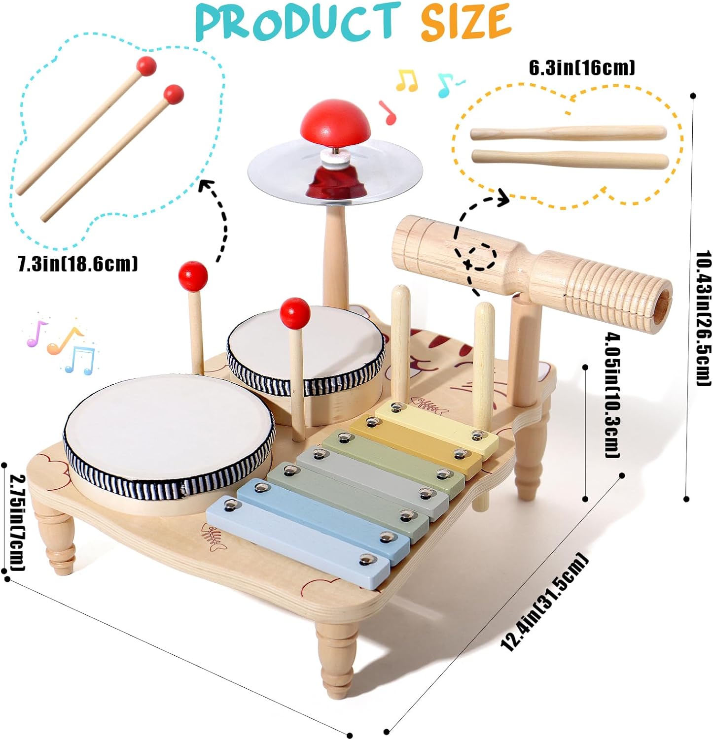 Houten Xylofoon Drumstel Voor  - Musical Instrument Xylophone recensie en prijs