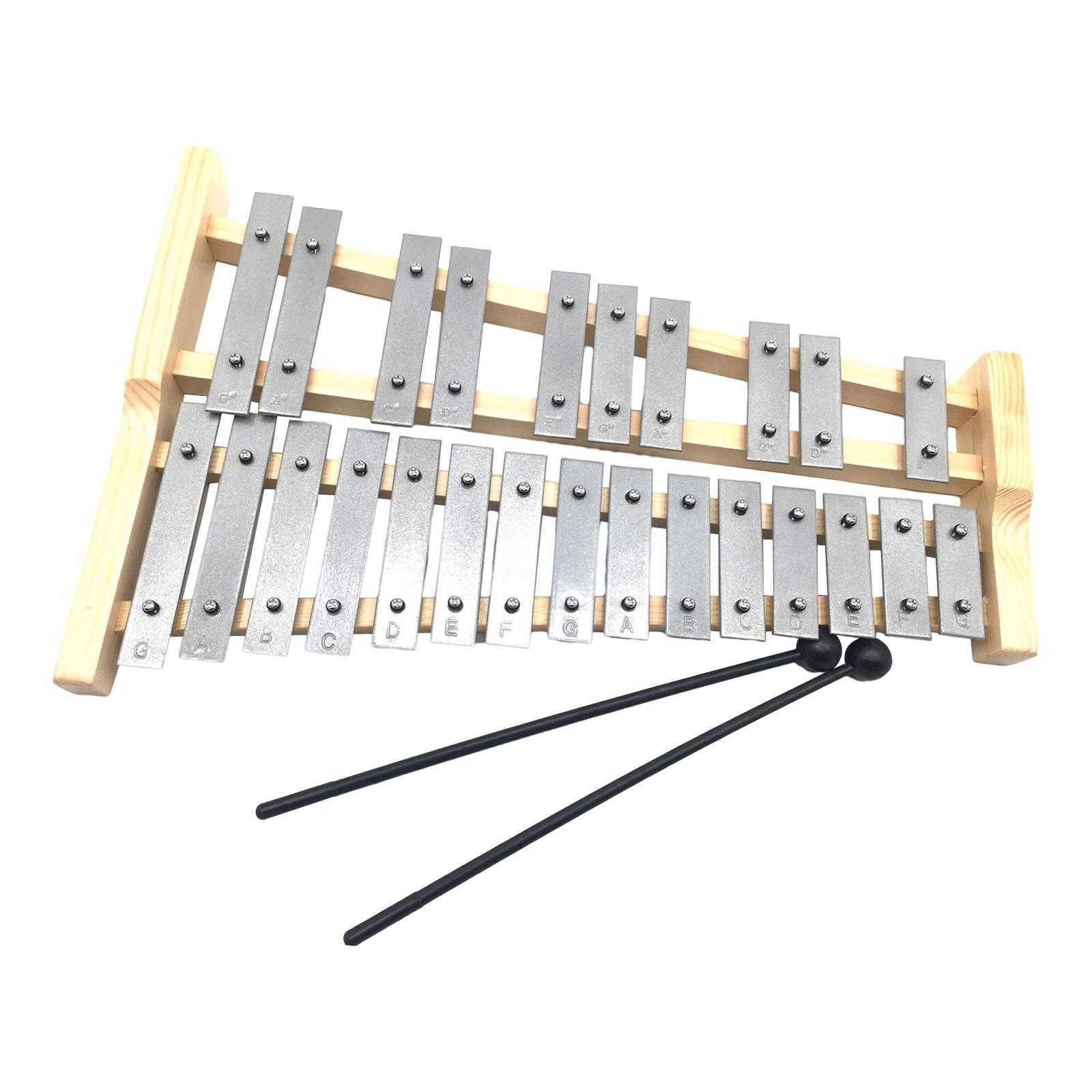 25 noten metalen toetsen Xylof - Musical Instrument Xylophone recensie en prijs